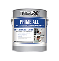 CITY PAINT & ACE HARDWARE Prime All™ Multi-Surface Latex Primer Sealer is a high-quality primer designed for multiple interior and exterior surfaces with powerful stain blocking and spatter resistance.

Powerful Stain Blocking
Strong adhesion and sealing properties
Low VOC
Dry to touch in less than 1 hour
Spatter resistant
Mildew resistant finish
Qualifies for LEED® v4 Creditboom