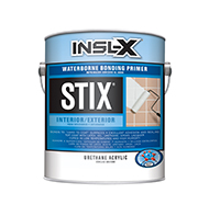 CITY PAINT & ACE HARDWARE Stix Waterborne Bonding Primer is a premium-quality, acrylic-urethane primer-sealer with unparalleled adhesion to the most challenging surfaces, including glossy tile, PVC, vinyl, plastic, glass, glazed block, glossy paint, pre-coated siding, fiberglass, and galvanized metals.

Bonds to "hard-to-coat" surfaces
Cures in temperatures as low as 35° F (1.57° C)
Creates an extremely hard film
Excellent enamel holdout
Can be top coated with almost any productboom